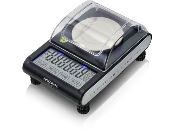 VOLTCRAFT VC-11956750 PS-50 Taskuvaaka Punnitusalue 50 g Luettavuus 0,001 g Paristokäyttöinen, USB:n kautta Musta