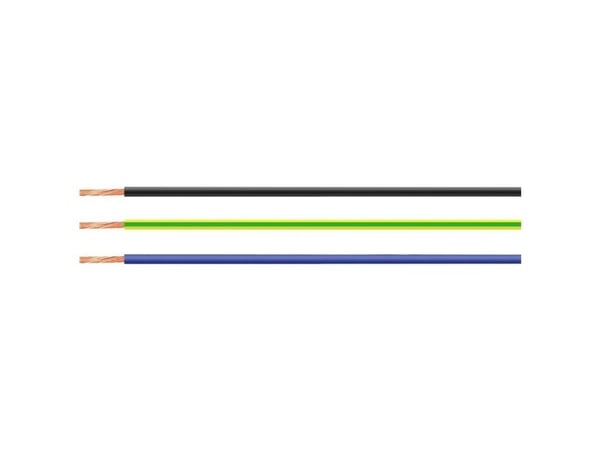 HELU 52833-2500 enfärgad ledare H05Z-K 1 x 1 mm² svart 2500 m