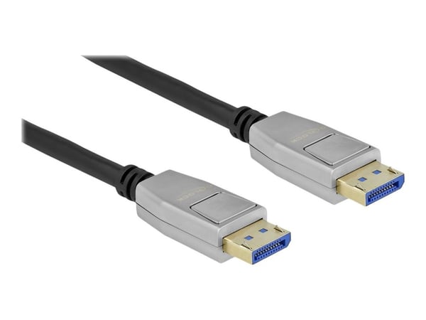 Delock - DisplayPort-kabel - DisplayPort (hann) låst til DisplayPort (hann) låst - DisplayPort 2.0 - 3 m - 10 K 60 Hz (10240x4320) støtte - svart