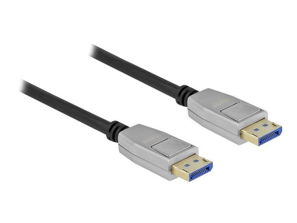 Delock - DisplayPort-kabel - DisplayPort (hann) til DisplayPort (hann) - DisplayPort 2.0 - 1 m - 10 K 60 Hz (10240x4320) støtte - svart