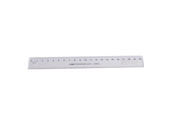 Linex N1020, Desk ruler, Maisenna, Hvit, cm, MM Fiber, 20 cm, 25 mm