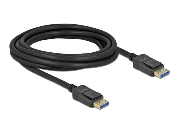Delock - DisplayPort kaapeli - DisplayPort (han) til DisplayPort (han) - DisplayPort 2.0 - 3 m - 10K60 Hz (10240x4320) tuki - lajittelu - lajittelu