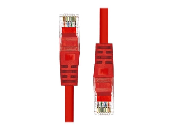 ProXtend - Koblingskabel - RJ-45 (hann) til RJ-45 (hann) - 50 cm - UTP - CAT 5e - formstøpt, uten hindringer - rød