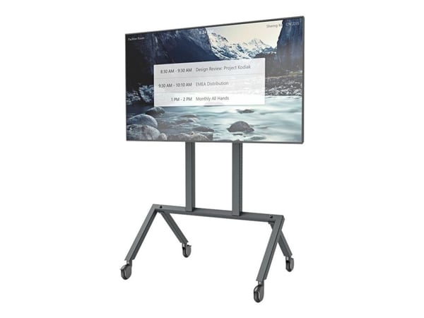 Heckler AV - Vogn - for LCD-skjerm - stål - gråsvart - skjermstørrelse: 50"-75" - monteringsgrensesnitt: 400 mm