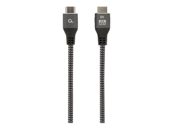 Cablexpert Select Plus Series - Ultra High Speed - HDMI-kabel med Ethernet - HDMI hann til HDMI hann - 1 m - skjermet - støtter 21:9 kinosideforhol...