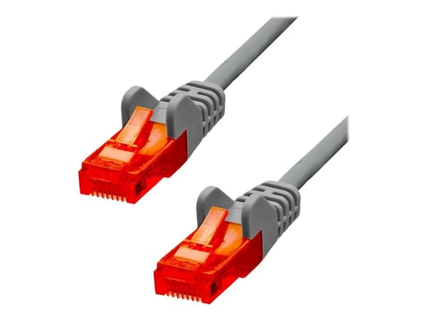 ProXtend - Koblingskabel - RJ-45 (hann) til RJ-45 (hann) - 7 m - 5 mm - UTP - CAT 6 - IEEE 802.3af - med støvel, uten hindringer, flertrådet - grå