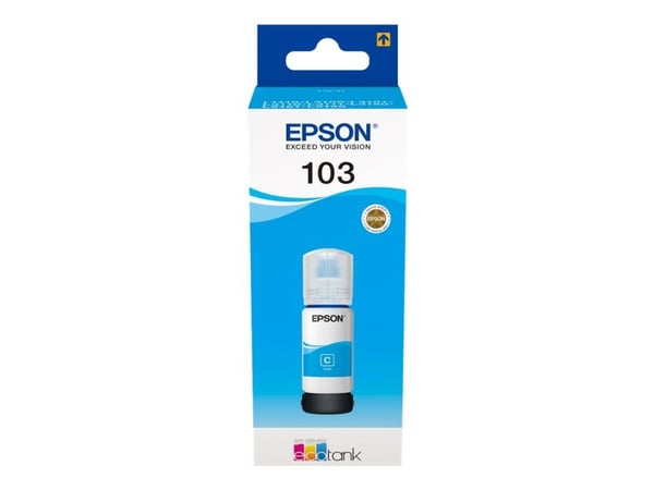 Epson 103 EcoTank Cyan ink bottle, Alkuperäinen, Syaani, Epson, L1110, L1110 CIS, L1110 MEAF, L3100 CIS, L3101 CIS, L3110, L3110 CIS, L3110 MEAF, L...