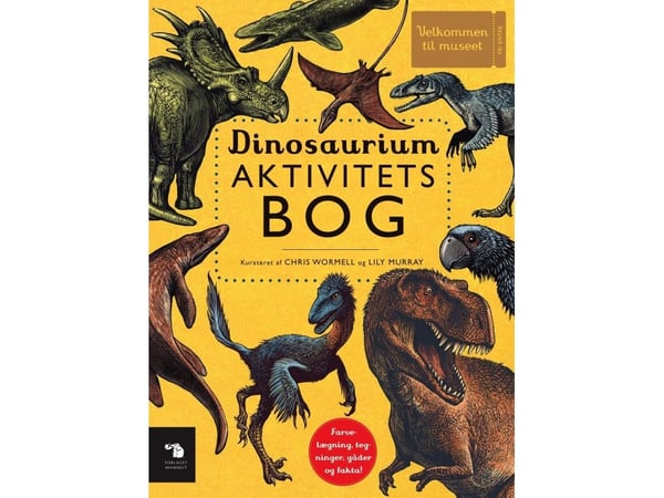 Dinosaurium aktivitetsbok | Chris Wormell & Lily Murray | Kieli: Tanska