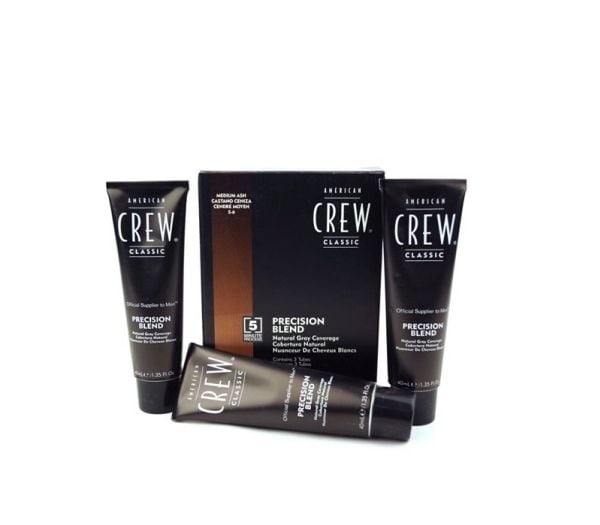 American Crew CLASSIC: PRECISION BLEND Natural Gray Coverage 5-6 Medium ASH 3 x 40 ml