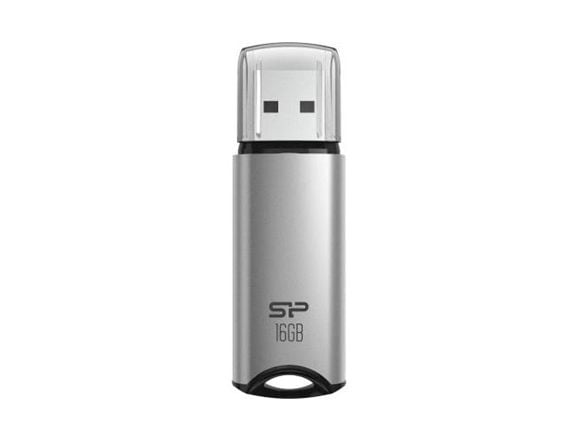 SILICON POWER Marvel M02 - USB-flashstasjon - 16 GB - USB 3.2 Gen 1 - sølv