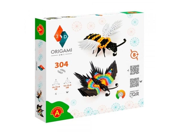 Alexander Origami 3D 2-i-1 sommerfugl/bie 2566