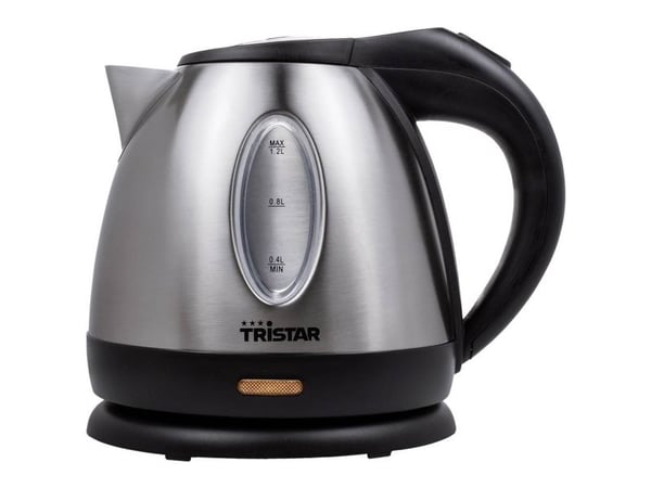 Tristar WK-1323, 1,2 l, 1500 W, Rustfritt stål, Rustfritt stål, Vannivåindikator, Overopphetingsbeskyttelse