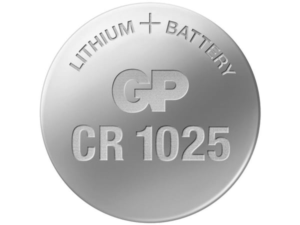 GP Batteries 103238, Engangsbatteri, CR1025, Lithium-Manganese Dioxide (LiMnO2), 3 V, 1 stykker, 10 år