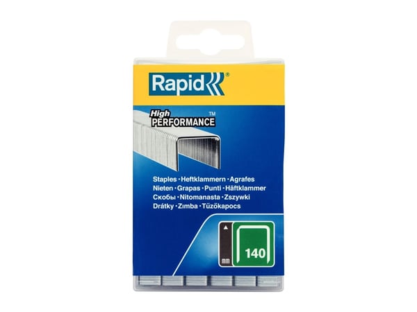 Rapid 40303091, Pakke med stifter, 1,2 cm, 5000 stifter, Festing, Metallisk, Teppe