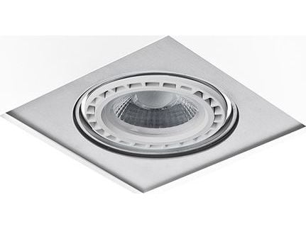 Azzardo taklampe PAULO 1 AZ0960 hvit rektangulær innfellings-/utenpåliggende armatur