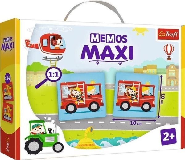 Trefl Opetuspeli lapsille Memos maxi Vehicles 02267 Trefl
