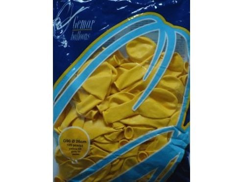 GoDan Go-Balon G90 pastellmørk gul 100 stk