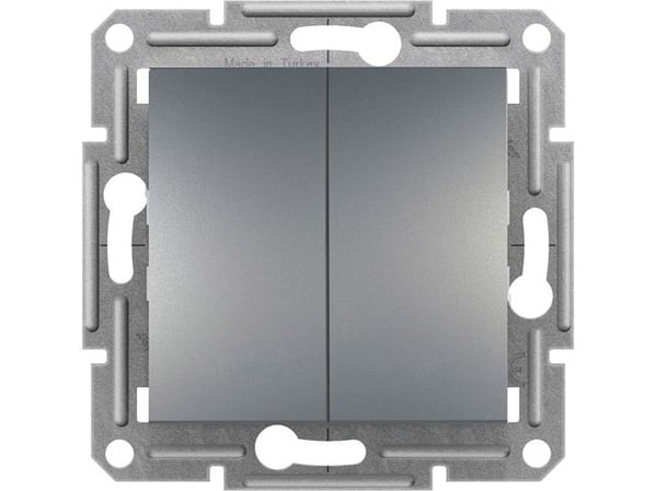 Schneider Electric kaksoisporraskytkin Asfora ilman runkoa teräs (EPH0600162)