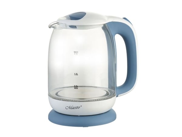 Feel-Maestro MR-056-BLUE, 1,7 l, 2200 W, Blå, Glas, Vattennivå indikator, Överhettningsskydd