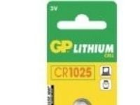 GP Batteries 103238, Engangsbatteri, CR1025, Lithium-Manganese Dioxide (LiMnO2), 3 V, 1 stykker, 10 år