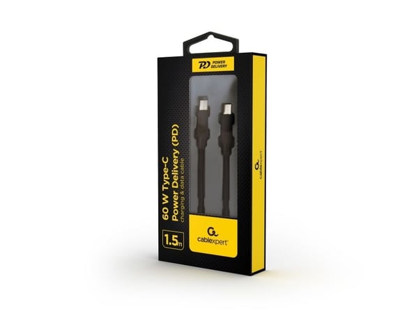 Gembird CABLE USB-C PD 1.5M/CC-USB2-CMCM60-1.5M GEMBIRD USB cable