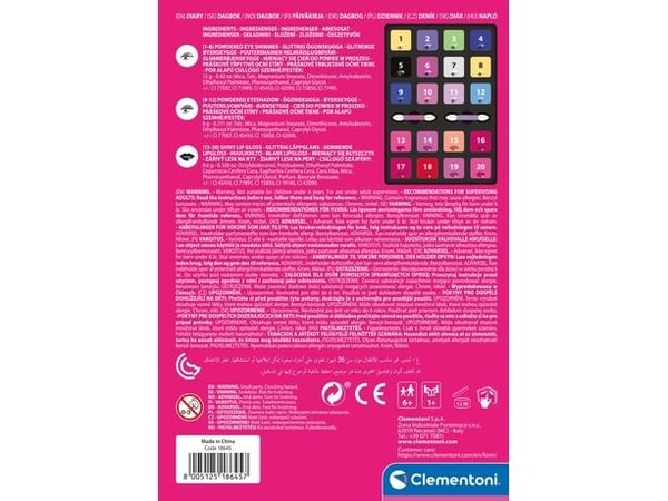 Clementoni Crazy chic palettblock/anteckningsbok 18645