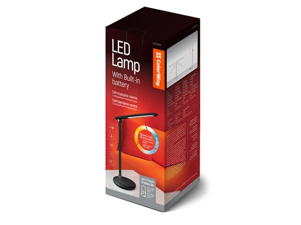 ColorWay - Bordlampe - LED - 4 W - 3200/4300/6500 K - svart