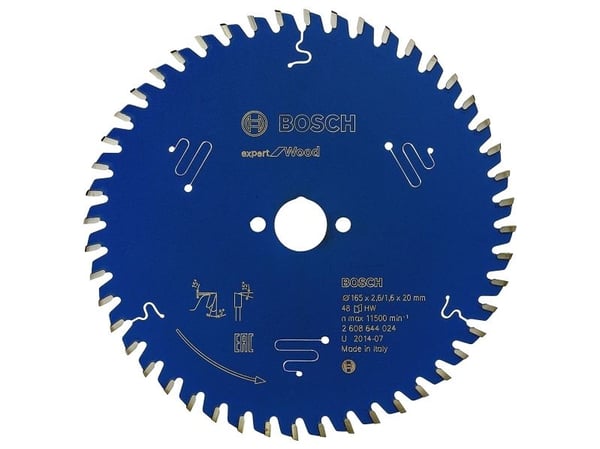 Bosch RUNDSAVKLINGE 165X20X2,6MM 48T EXP WOOD RUNDSAVKLINGE 165X20X2,6MM 48T EXP WOOD