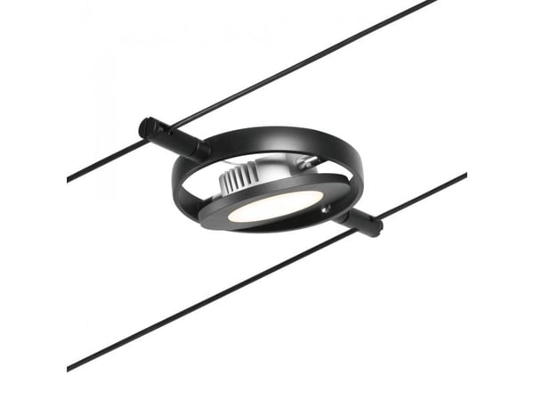 Paulmann 94418, Spotlight på skinne, Ikke-utskiftbare pærer, 1 ampuller, LED, 3000 K, Sort, Kromfarget