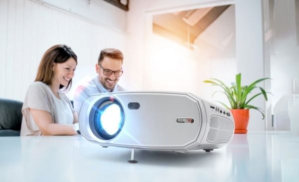 Technaxx TX-177 Beamer Standard Throw-Projector 15000 ANSI Lumen LCD 1080p (1920x1080) Weiß (4971)