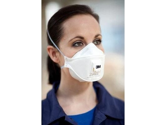 3M Atemschutzmaske 9332+, Platt vikt, FFP3, Vit, En storlek, Vuxen - 1 stk.