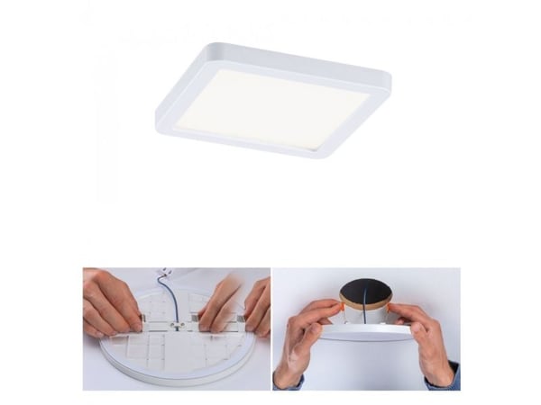 Paulmann 93041, Rektangulær, Tak, Overflatemontert, Hvit, Plast, IP44