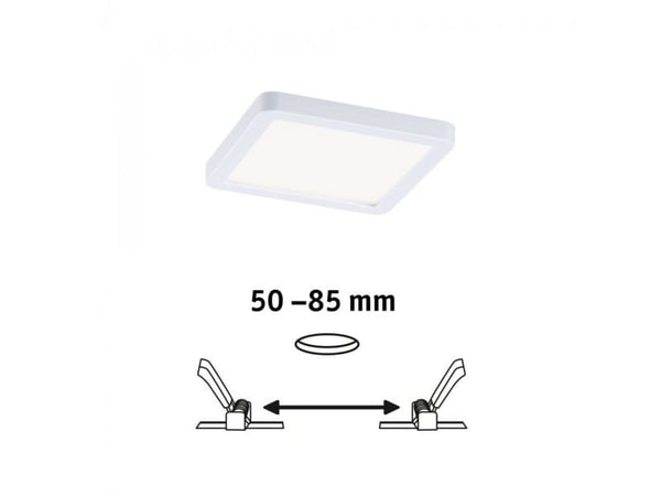 Paulmann 93041, Rektangulær, Tak, Overflatemontert, Hvit, Plast, IP44