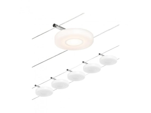 Paulmann 94426, Spotlight på skinne, Ikke-utskiftbare pærer, 1 ampuller, LED, 3000 K, Kromfarget