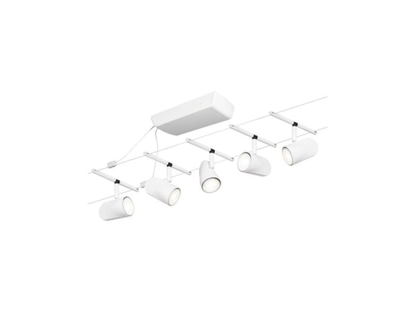 Paulmann 94467, Spotlight på skinne, GU5.3, 0 ampuller, 230 V, Kromfarget, Hvit