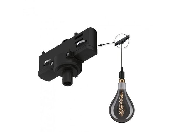 Paulmann 91387, Adapter til overhengende belysning, Tak, Sort, Metall, Plast, 1150 W, 96 mm