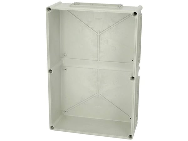 Fibox-jalusta, PC-aukot, 6x koko 2 laippa 3530317 Kabinet-underdel 560 x 380 x 150 Polykarbonat Gråhvid (RAL 7035) 1 stk