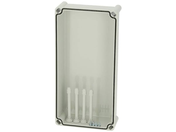 Fibox kansi, PC harmaa 3730557 Universalkabinet 380 x 190 x 80 Polykarbonat Gråhvid (RAL 7035) 1 stk