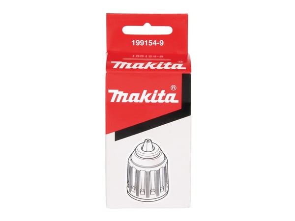Makita 199154-9, Itsekiinnittyvä porapatruuna, 1,5 mm, 1,3 cm, 1/2"-20, musta