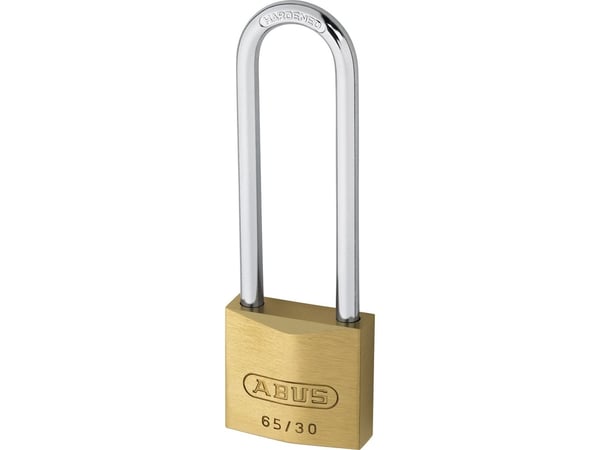 ABUS 65/30HB60, Konventionellt hänglås, Tangentlås, Olika låsning, mässing, mässing, Härdat stål