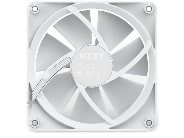 NZXT F Series F120 RGB - Kabinettvifte - 120 mm - matt hvit