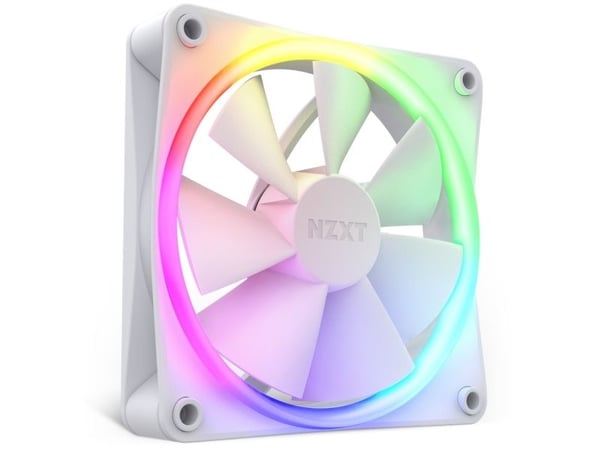 NZXT F Series F120 RGB - Kabinettvifte - 120 mm - matt hvit
