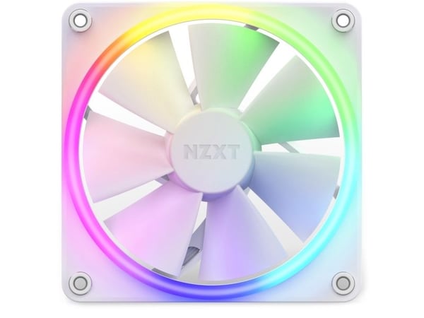 NZXT F Series F120 RGB - Kabinettvifte - 120 mm - matt hvit