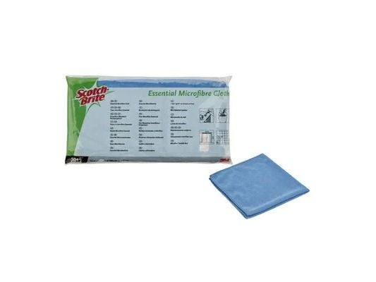 Mikrofiberklud 3M Scotch Brite Essential blå - (10 stk.)