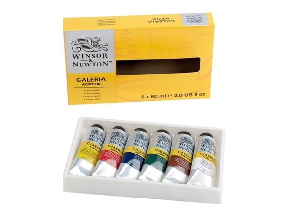 Winsor & Newton 5012572010054, 60 ml, Blå, Brun, Grønn, Rød, Hvit, Gult, Rør