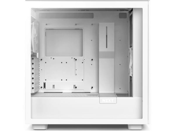 NZXT H7 Flow - Miditower - ATX - Herdet glass - Ingen strømforsyning - Hvit - USB / lyd