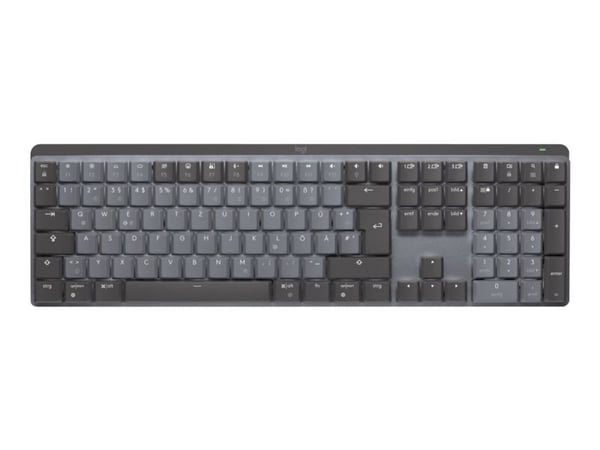 Logitech Master Series MX Mechanical Mini - Tastatur - bakbelysning - trådløs - Bluetooth LE - QWERTY - US International - tastsvitsj: Linear - gra...