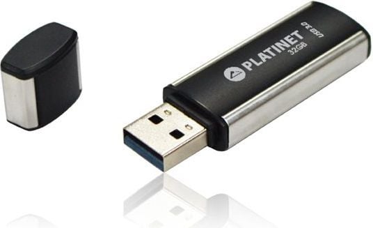 Platinet PMFU332, 32 GB, USB A-tyyppi, 3.2 Gen 1 (3.1 Gen 1), 75 MB/s, Suojus, Musta