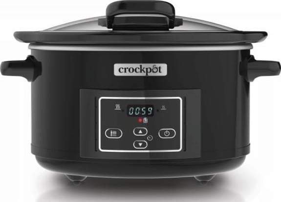 Crock-Pot CSC052X, 4,7 l, Sort, Sølv, Digitalt, 0,5 timer, 20 timer, Glass