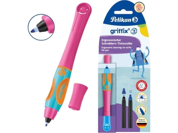 Pelikan rullakärkikynä Griffix Lovely Pink läpipainopakkaus L
